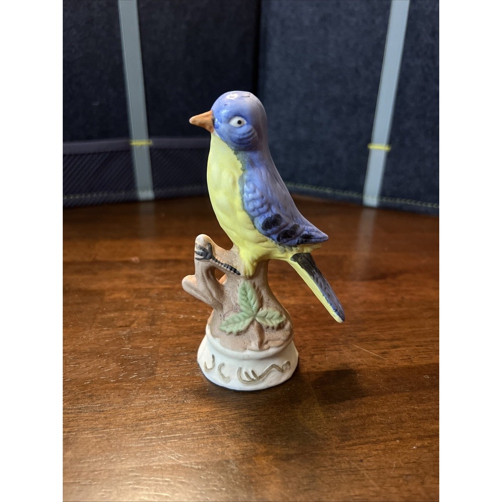 Lefton Japan Porcelain Bluebird Vintage 4‎ 3/4" Figurine